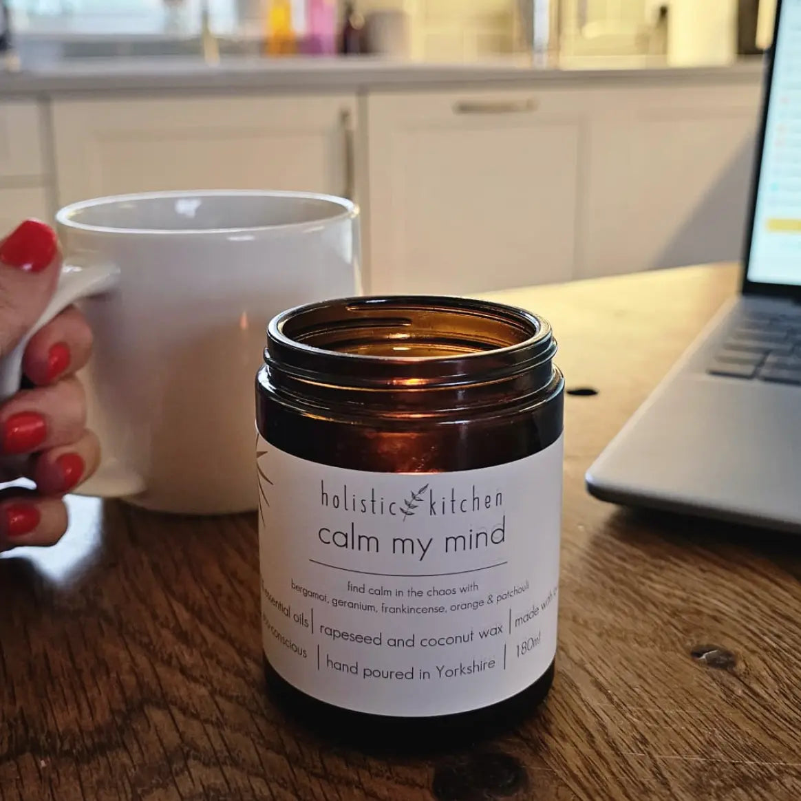 Calm My Mind Aromatherapy Candle Holistic Kitchen