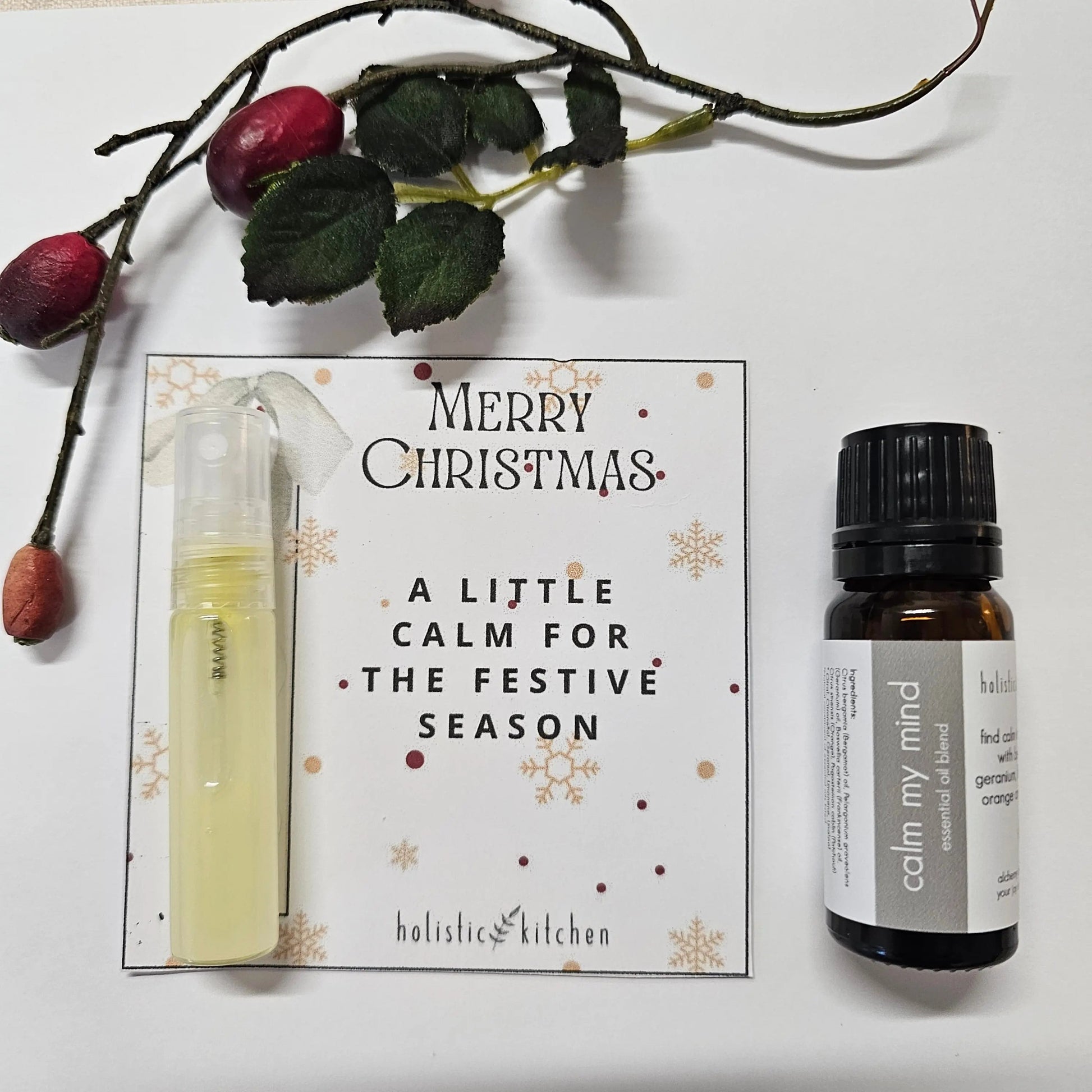 Merry Christmas Card Gift Holistic Kitchen