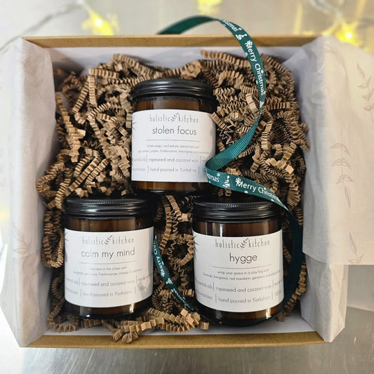 The Luxe Candle Trio Gift Box Holistic Kitchen